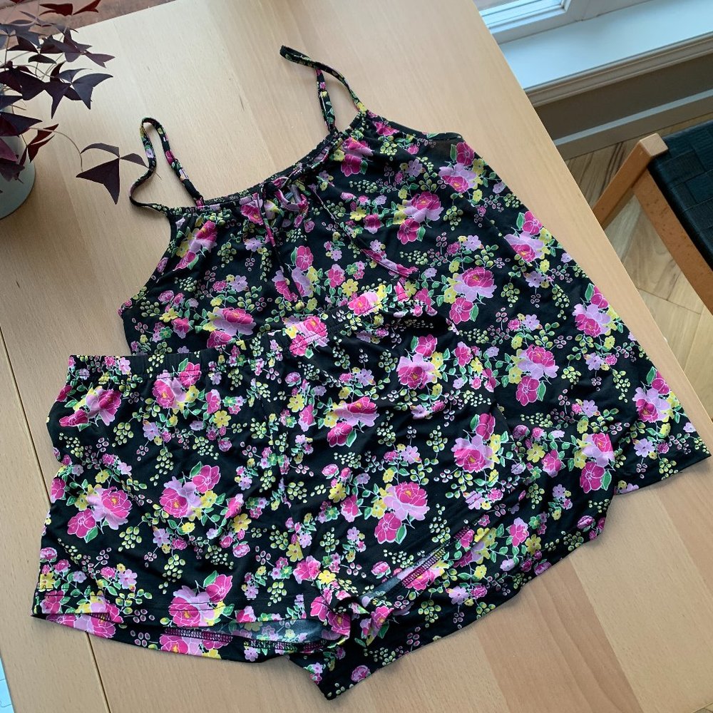cottagecore coquette feminine floral matching set